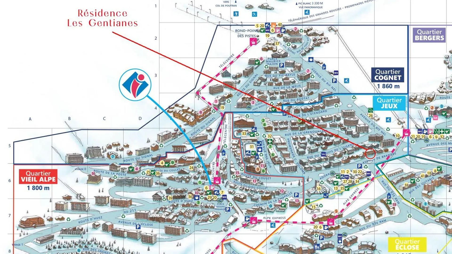 Lägenhet Homency - Residence Les Gentianes Alpe d'Huez